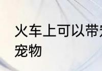 火车上可以带宠物吗 火车上能不能带宠物